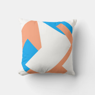 Abstrakt Art Pastel Coral Lavender Blue Kissen