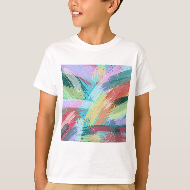 Abstrakt Art Pastel T-Shirt (Vorderseite)