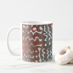 Abstrakt Art Pattern Batik Kaffee Tasse