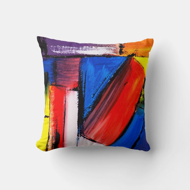 Abstrakt Art Pillow Kissen (Vorderseite)