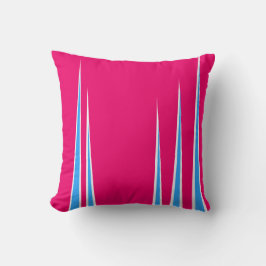 Abstrakt Art Pink Blauer Weißer Minimalismus Kissen