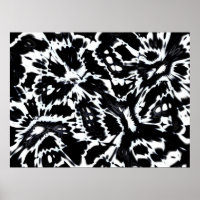 Abstrakt Art Poster Schwarz-weiße Kunst