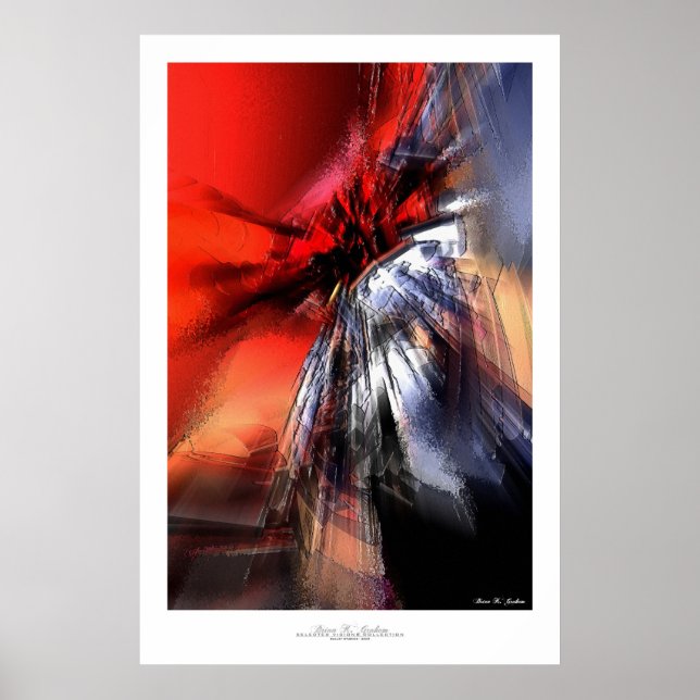 Abstrakt Art Print - Quintus #3 Poster (Vorne)
