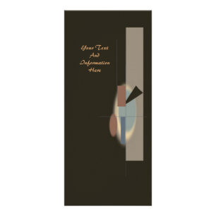 Abstrakt Art Rack Card Werbekarte