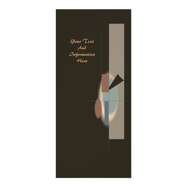 Abstrakt Art Rack Card Werbekarte (Vorne)
