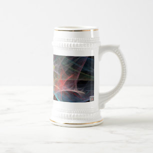 Abstrakt Art Rainbow Ice Bierglas