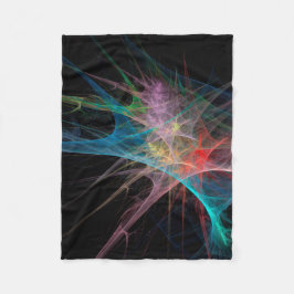 Abstrakt Art Rainbow Ice Fleecedecke