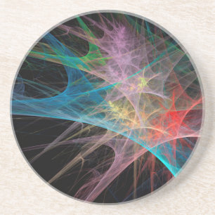 Abstrakt Art Rainbow Ice Getränkeuntersetzer