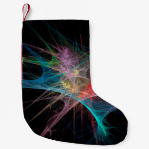 Abstrakt Art Rainbow Ice Kleiner Weihnachtsstrumpf