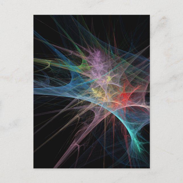 Abstrakt Art Rainbow Ice Postkarte (Vorderseite)