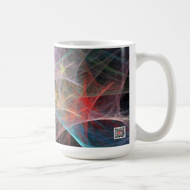 Abstrakt Art Rainbow Ice Tasse (Rechts)