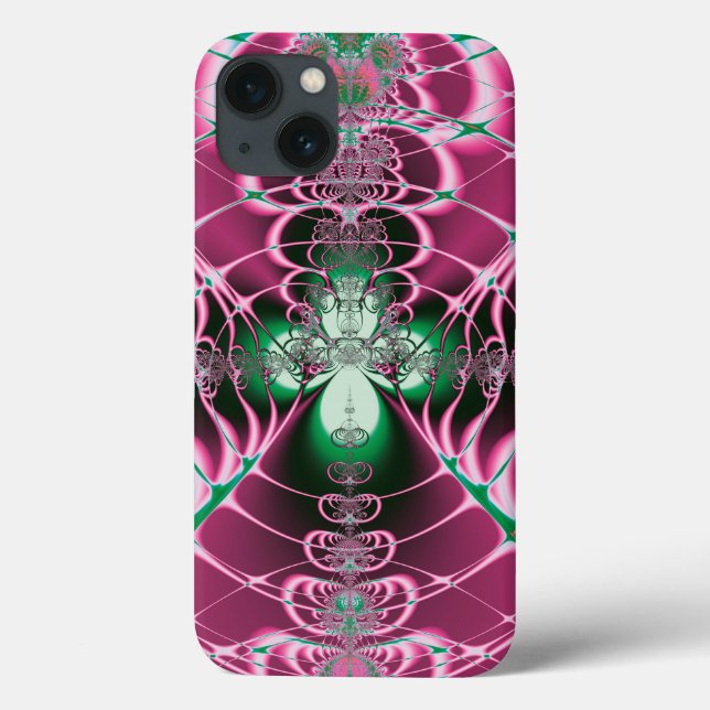 Abstrakt Art Red Blume Case-Mate iPhone Hülle (Rückseite)