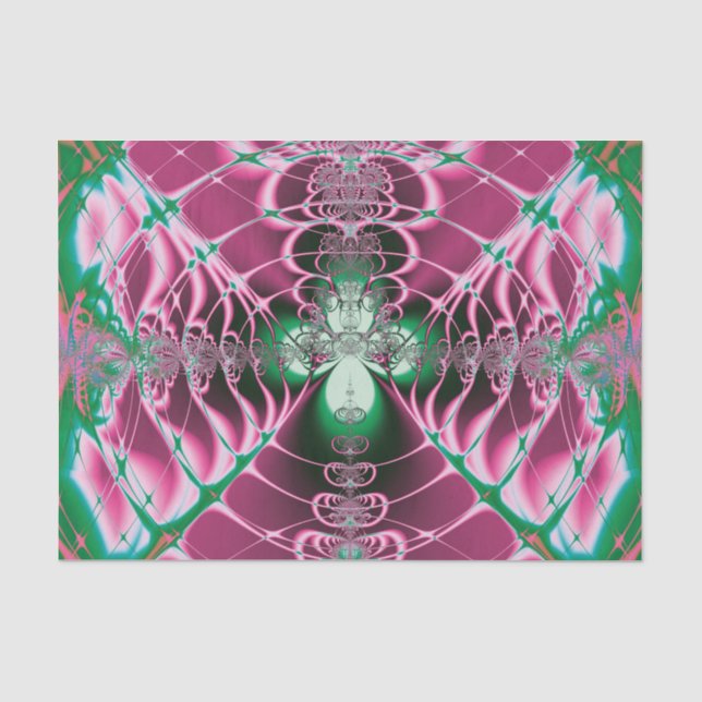Abstrakt Art Red Blume Seidenpapier (Vorderseite)