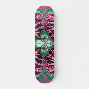Abstrakt Art Red Blume Skateboard