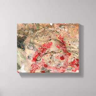 Abstrakt Art Red Gelb Grün Schwarz Trendy Leinwanddruck