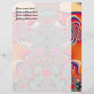 Abstrakt Art Red Mediation Briefkopf