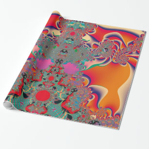 Abstrakt Art Red Mediation Geschenkpapier