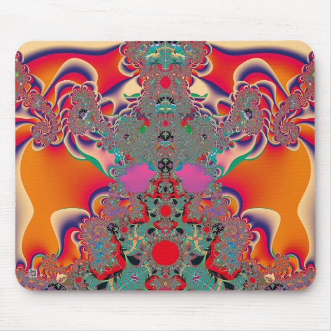 Abstrakt Art Red Mediation Mousepad (Vorne)