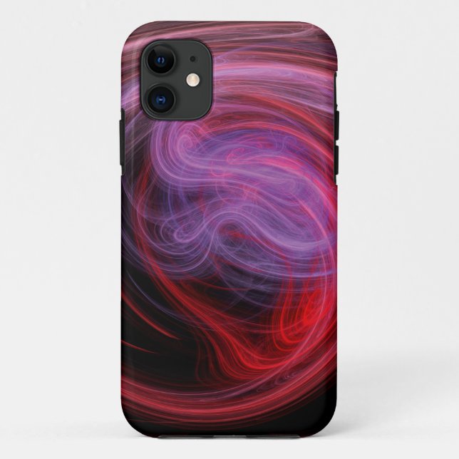 Abstrakt Art Red Wave Case-Mate iPhone Hülle (Rückseite)