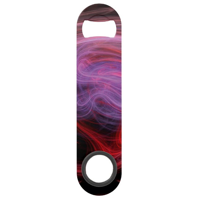 Abstrakt Art Red Wave Speed Flaschenöffner (Vorderseite)