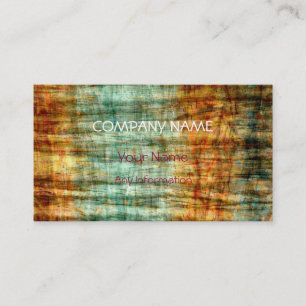 Abstrakt Art Retro Wood farbenfroh Visitenkarte