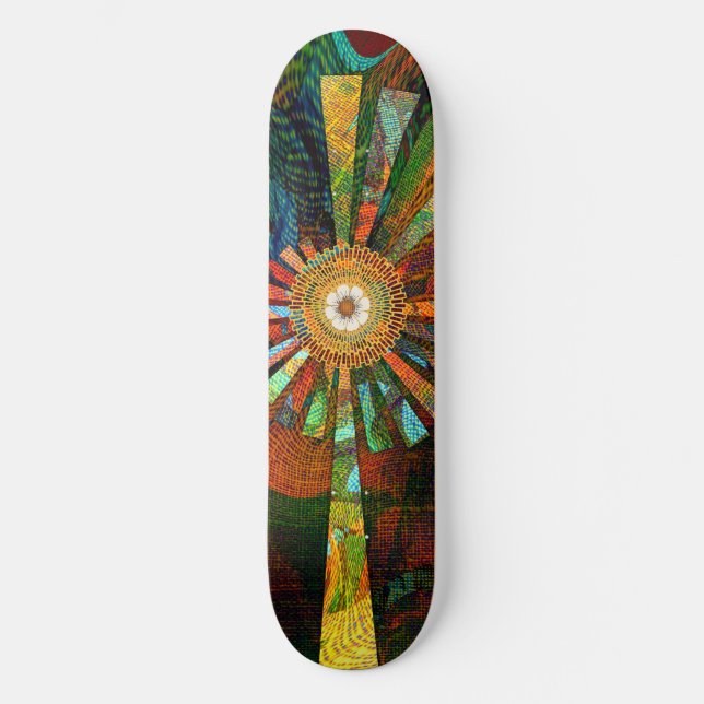 Abstrakt Art Skateboard (Vorderseite)