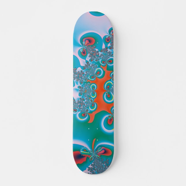 Abstrakt Art Spring Garden Skateboard (Vorne)