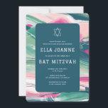 Abstrakt Art Star von David Custom Bar Bat Mitzvah Einladung<br><div class="desc">Perfekte Karte, um eine Fledermausmitzvah, Bar mitzvah oder andere jüdische Feier anzukündigen! Handgemachte abstrakte Kunst für Sie auf der Vorder- und Rückseite! Vollständig anpassbar! Klicken Sie auf "Personalisieren" oben, um den Text zu bearbeiten. Klicken Sie auf "Bearbeiten mit dem Design-Tool", um die Schriftart, Farben und Platzierungen anzupassen und das Design...</div>