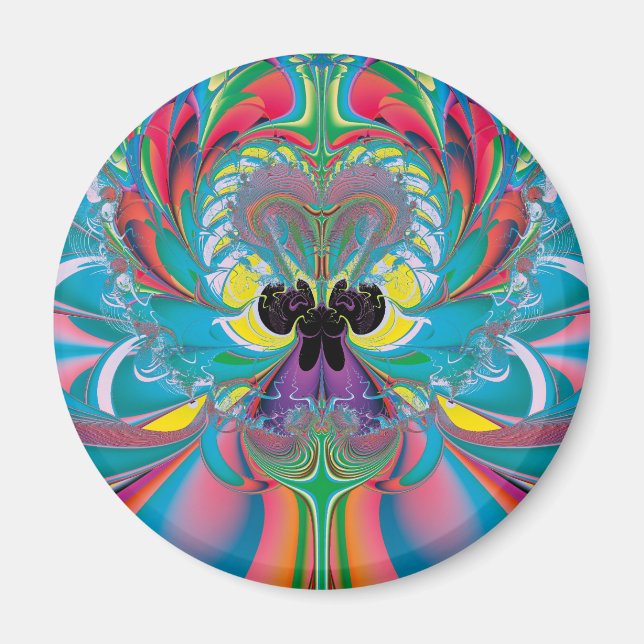 Abstrakt Art Summer Butterfly Magnet (Vorne)