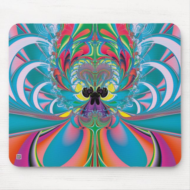 Abstrakt Art Summer Butterfly Mousepad (Vorne)