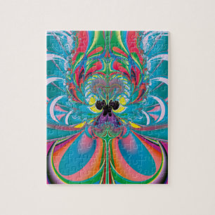 Abstrakt Art Summer Butterfly Puzzle