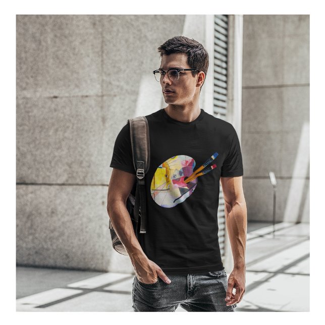 Abstrakt Art T - Shirt mit Kandinsky-Malerei (Von Creator hochgeladen)