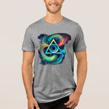 Abstrakt Art T - Shirt - Neon Pulse