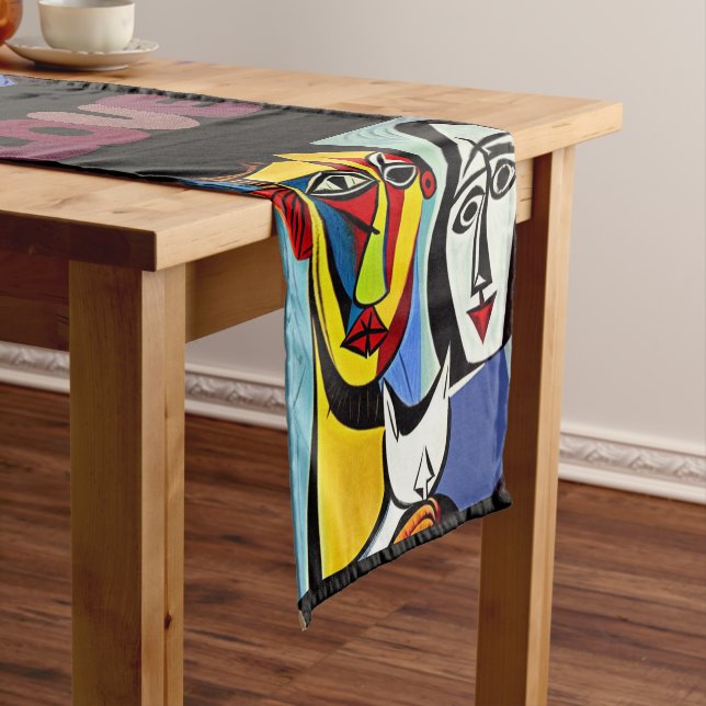 Abstrakt Art Table Runner Kurzer Tischläufer (Beispiel)