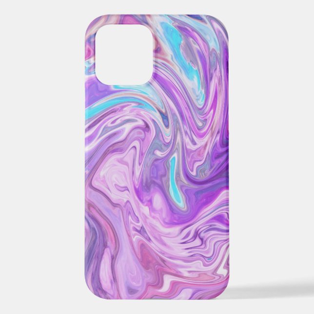 Abstrakt-art-texturförmige Muster iPhone Hülle (Rückseite)