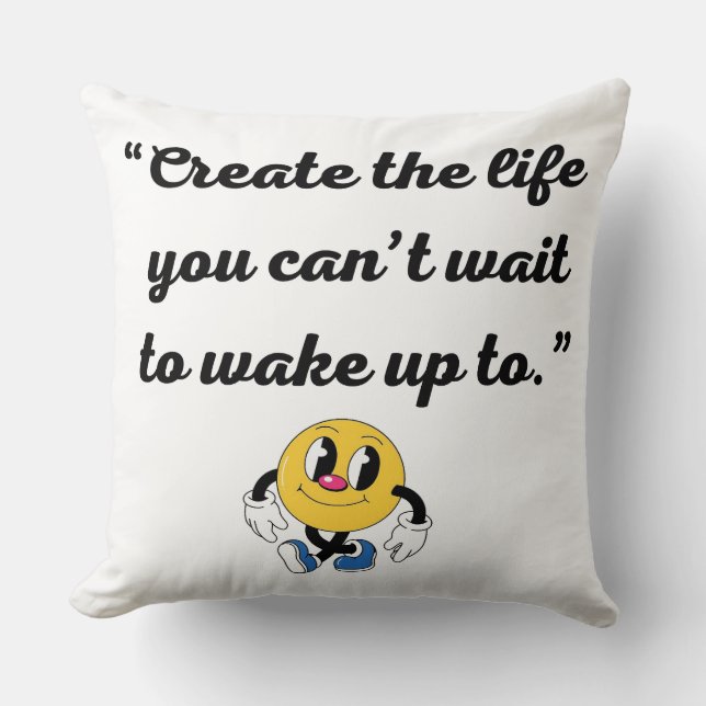 Abstrakt Art Throw Kissen (Vorderseite)