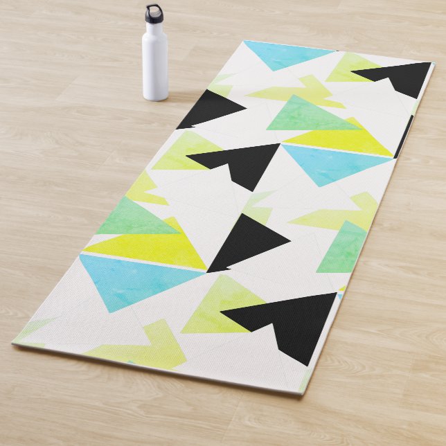 Abstrakt Art Triangle Pyramid Muster Yoga Mat Yogamatte (Beispiel)