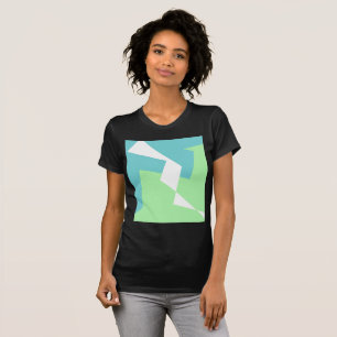 Abstrakt Art Türkis Blue Green T-Shirt