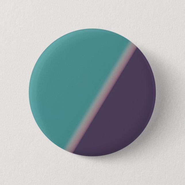 Abstrakt Art Türkis Lila Button (Vorderseite)