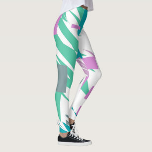 Abstrakt Art Türkis Pastellfarben Leggings