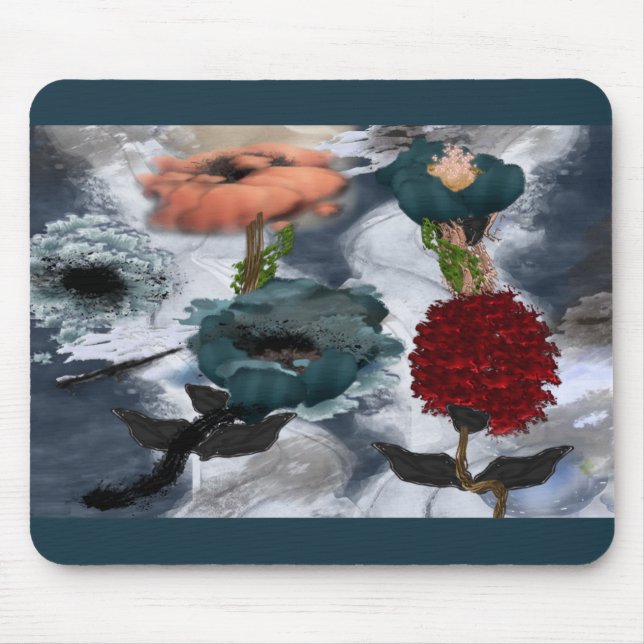 Abstrakt Art Watercolor Blumenmouse Pad Mousepad (Vorne)