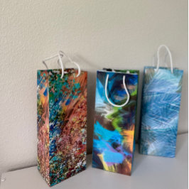 Abstrakt Art Wine Geschenktasche Geschenktüte Für Weinflaschen