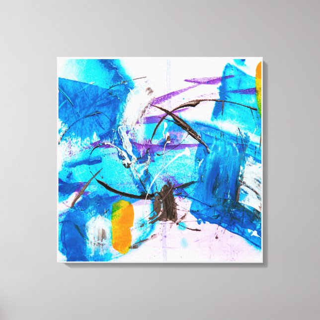 Abstrakt Art Wrapped Canvas Print Leinwanddruck (Vorderseite)