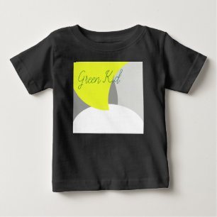 Abstrakt Art Yellow Grey White Baby T-shirt