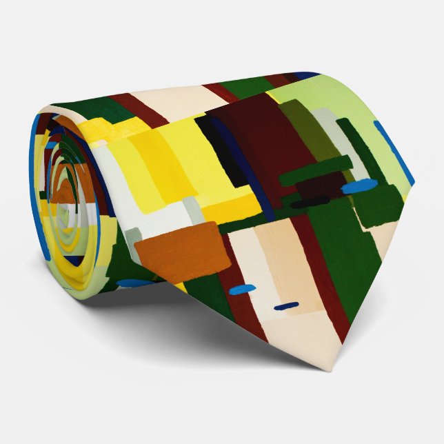 Abstrakt Artwork Necktie Krawatte (Gerollt)