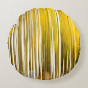 Abstrakt Aspen Rundes Kissen