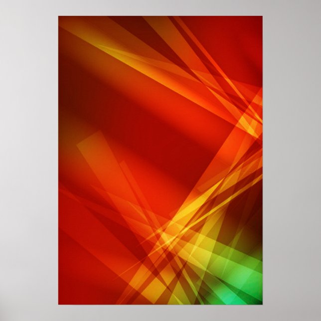 Abstrakt-Background RED YELLOW GREEN DIGITAL RANDO Poster (Vorne)
