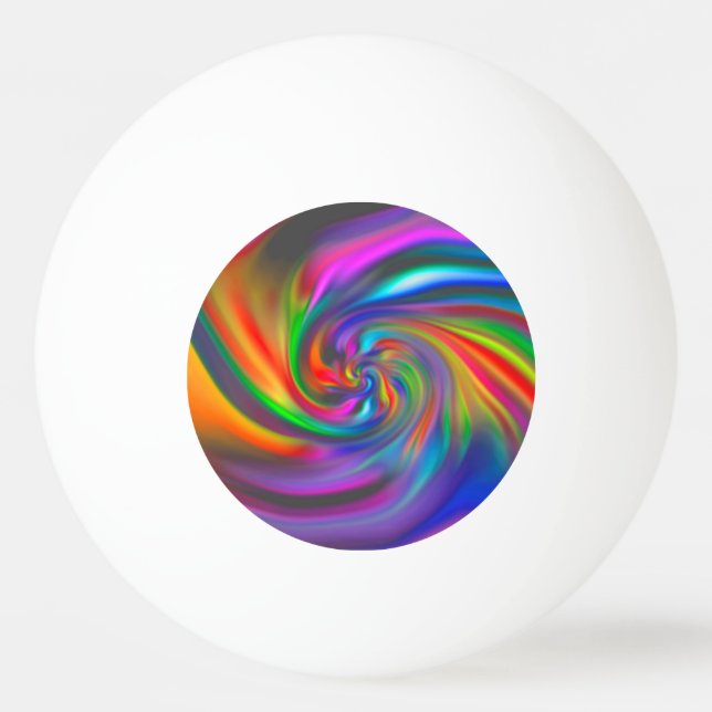 Abstrakt Background Spirals soft II Tischtennisball (Rückseite)