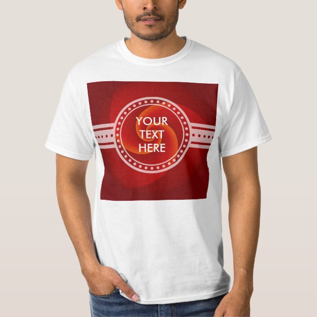 Abstrakt Background Spirals soft III + Ihr Text T-Shirt (Vorderseite)
