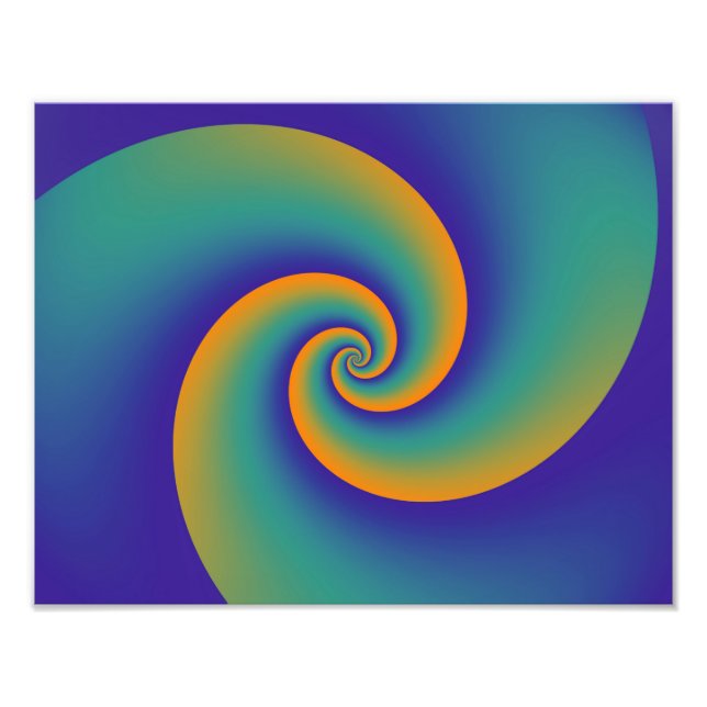Abstrakt Background Spirals soft V Fotodruck (Vorne)